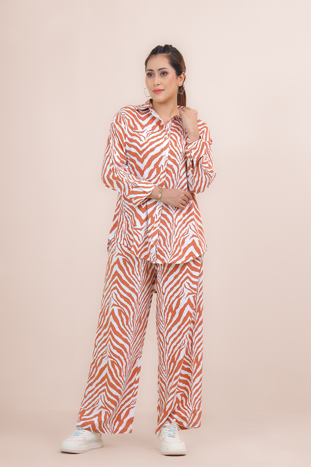 Premium Co-Ord Set – Twill Cotton Fabric with Elegant Prints