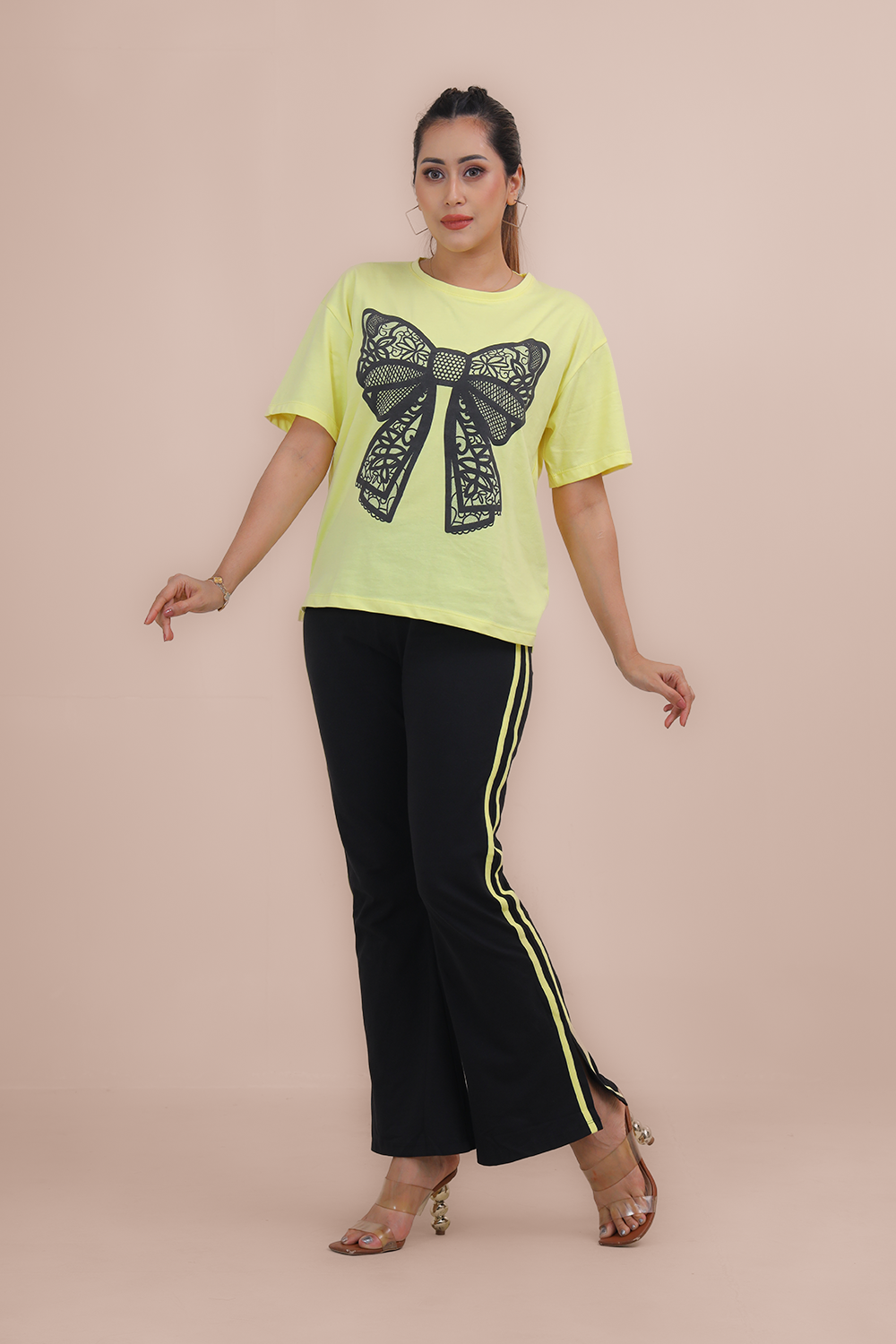 Women’s Drop Shoulder 2 Piece Outfits - Piping